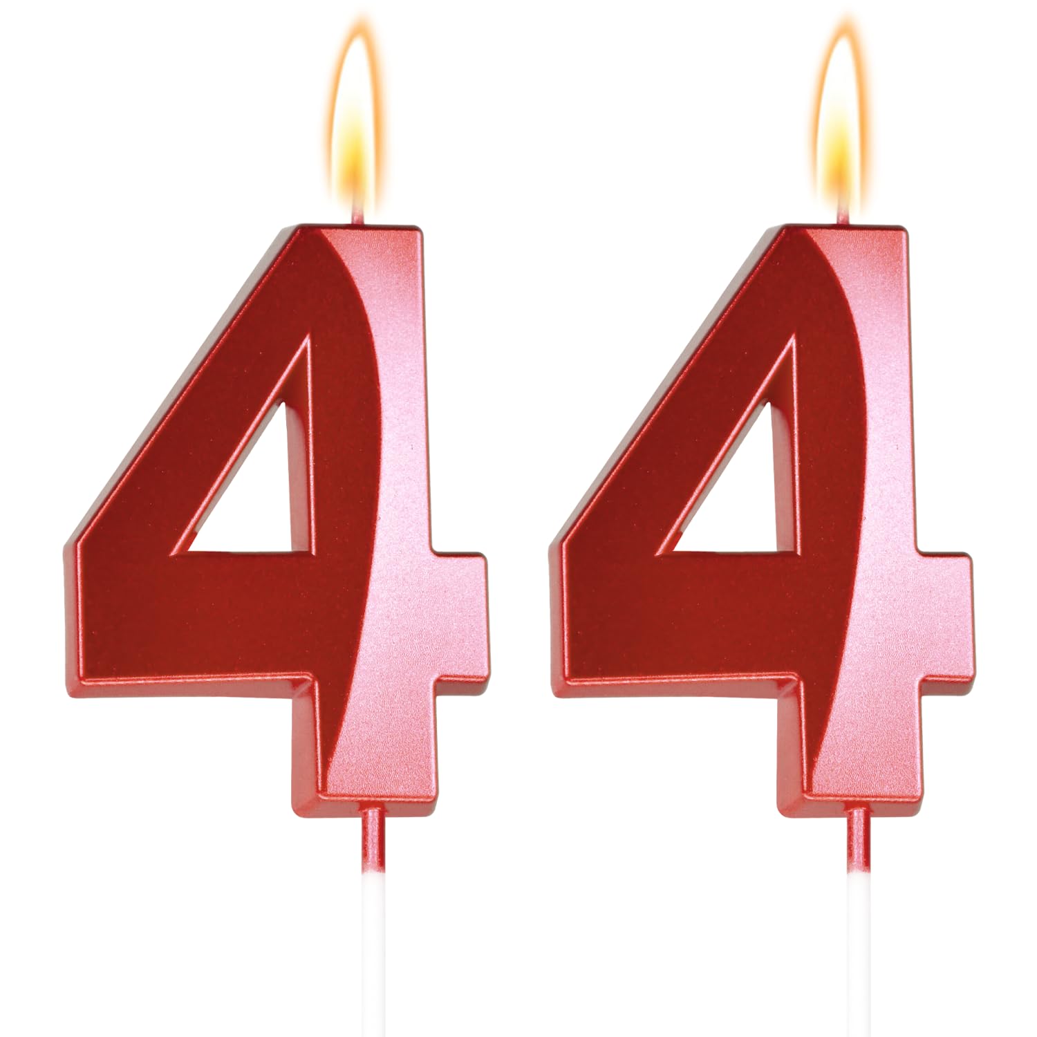 GloryMo Red 44 Candles 44th Birthday Decorations - cake decorating supplies | Mubboo