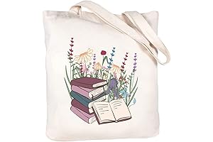 Haukea Book Cute Canvas Tote Bag for Women