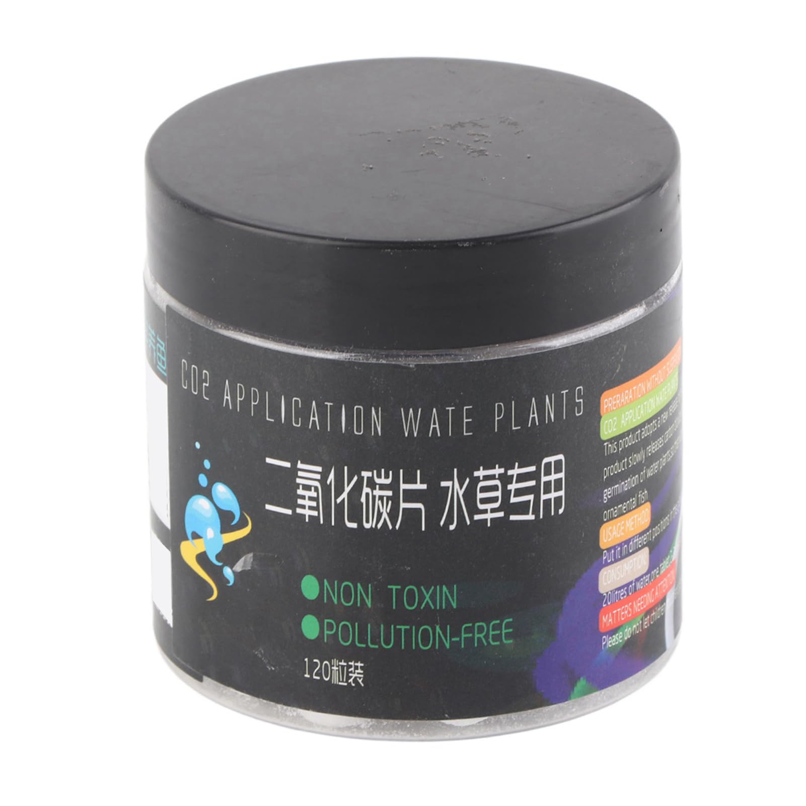 HWGING plant co2 tablets plus 7×7×7 co2 tablet carbon dioxide diffuser for water plant grass fish aquarium plant co2 tablets for aquarium