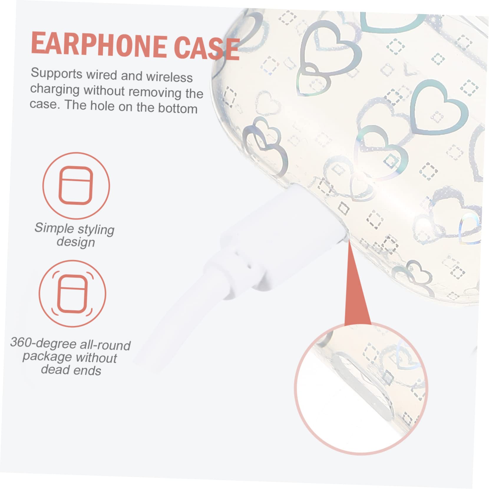 jojofuny 4piezas Funda De Auriculares Resistente y Compatible Actividades Diseño y Estiloso