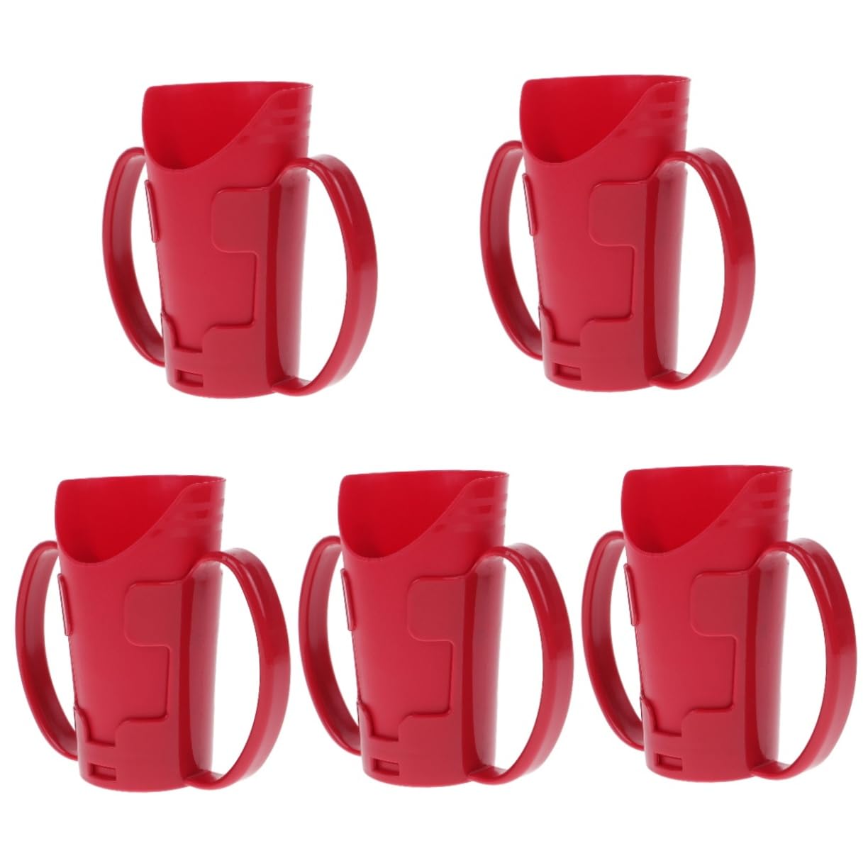 5 Pz Coppa Per Anziani Tazza Per Bere Disfagia Tazze Antigoccia Per Adulti Bere Tazza Bicchieri Infrangibili Che Bevono A Prova Di Perdite Tazza Di Alimentazione Suo Rosso Plastica