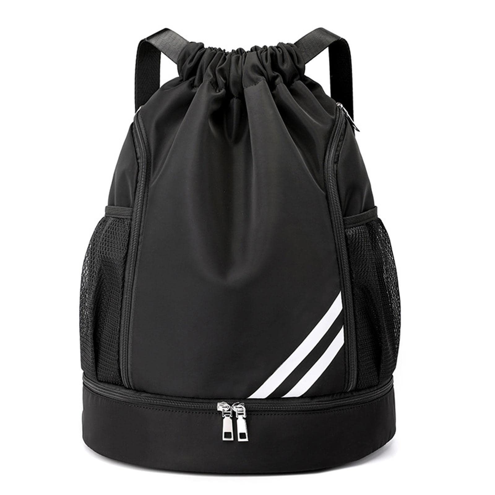 2023 新デザイン スポーツ バックパック | 防水巾着バックパック | シューズコンパートメントとウォーターボトルホルダー付きのスポーツジムバッグ。 ジム用巾着バッグ メンズ レディース