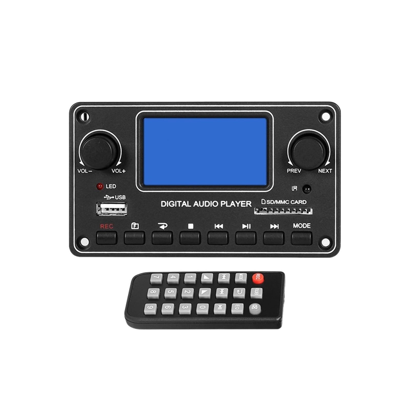 Karta gniazda dekodera dźwięku Bluetooth z pilotem Odtwarzacz audio do samochodowego wzmacniacza domowego Precyzyjne Strojenie