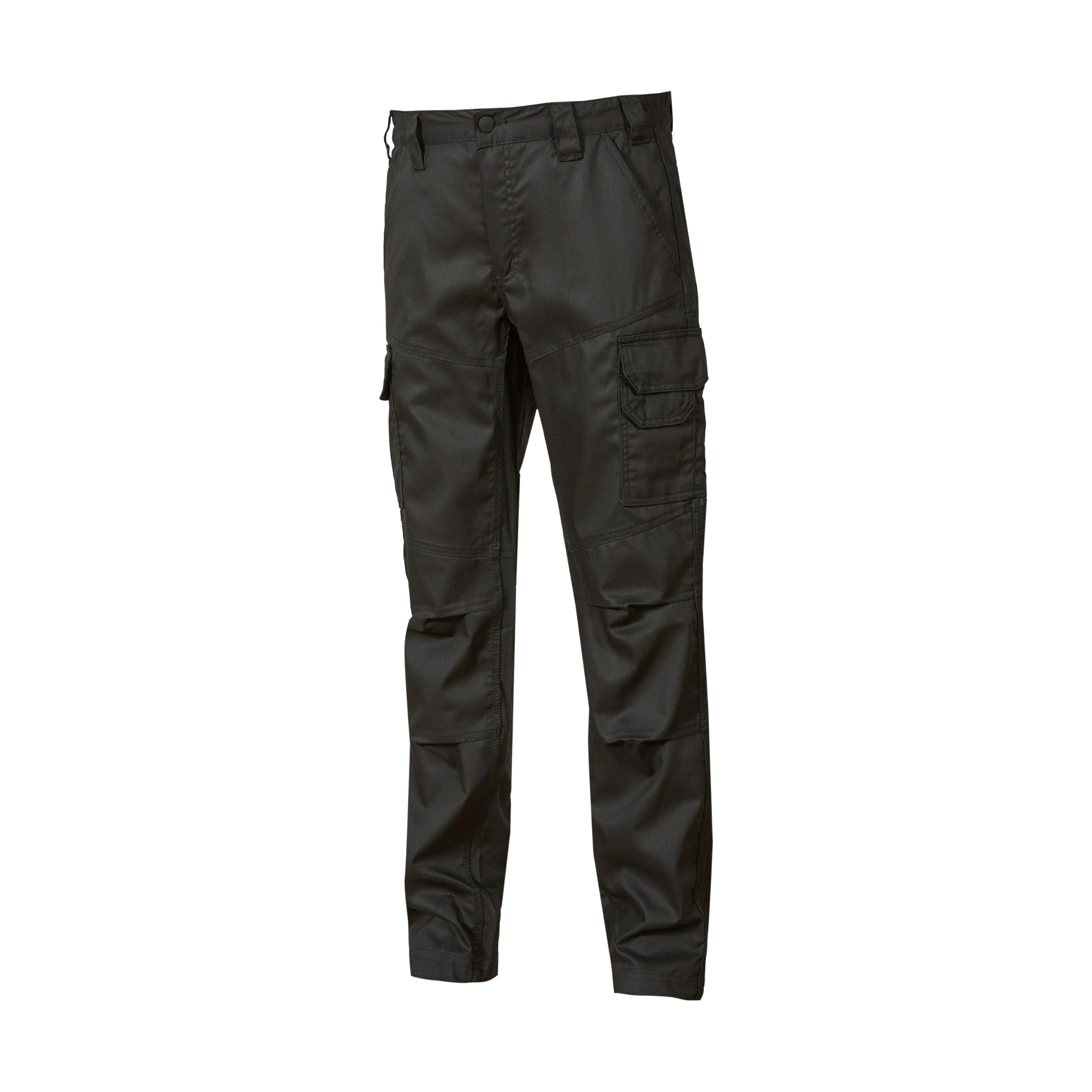 U-Power Don't Worry... BE Happy! Pantalone da Lavoro Belgrado Black Carbon Pantaloni da Lavoro Uomo