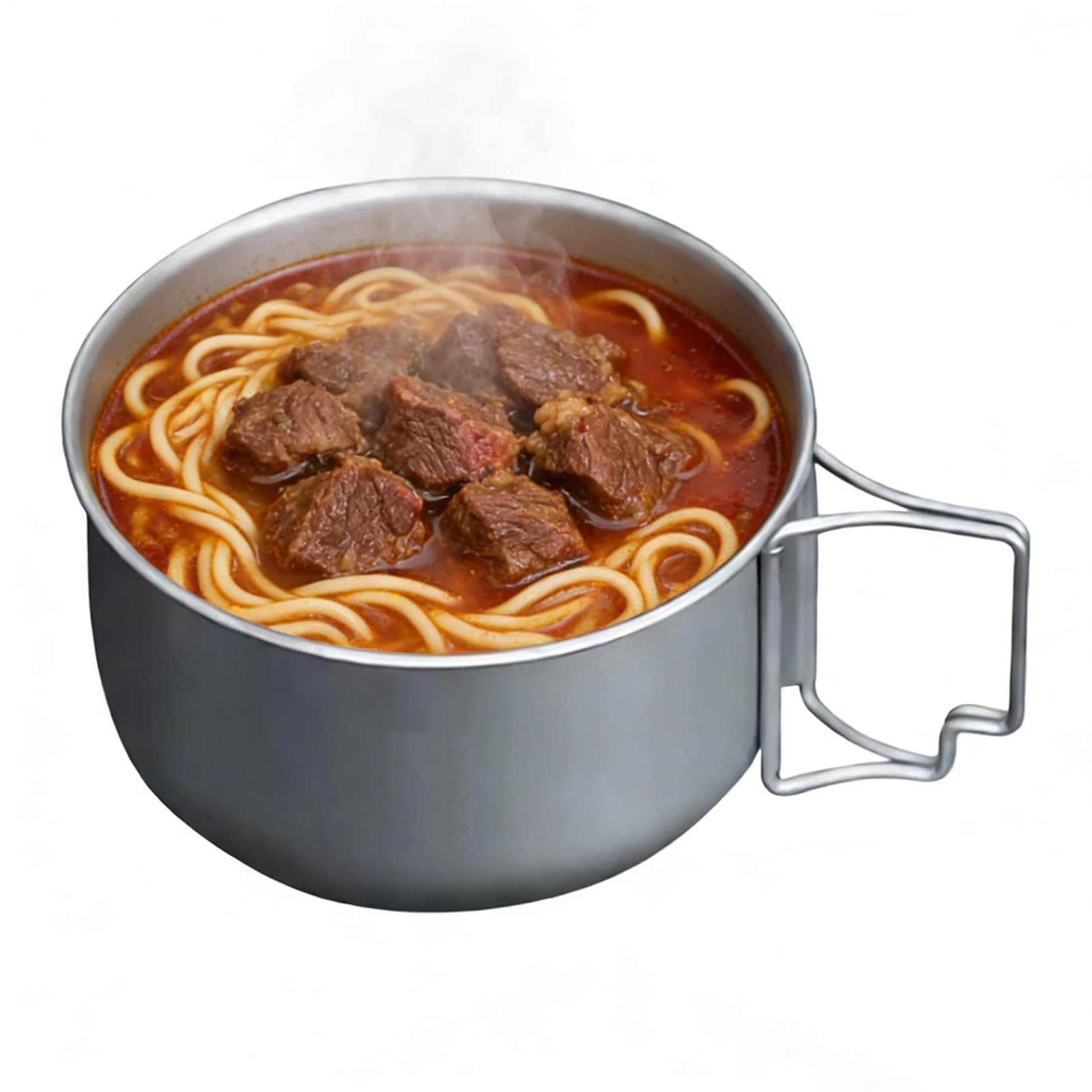 Camping Pot – Folding Soup Cooking Boiler, Kitchen Soup Pot | for Camping Hiking RV Picnic Backpacking Outdoor Travel Kitchen Cookware Lightweight Portable