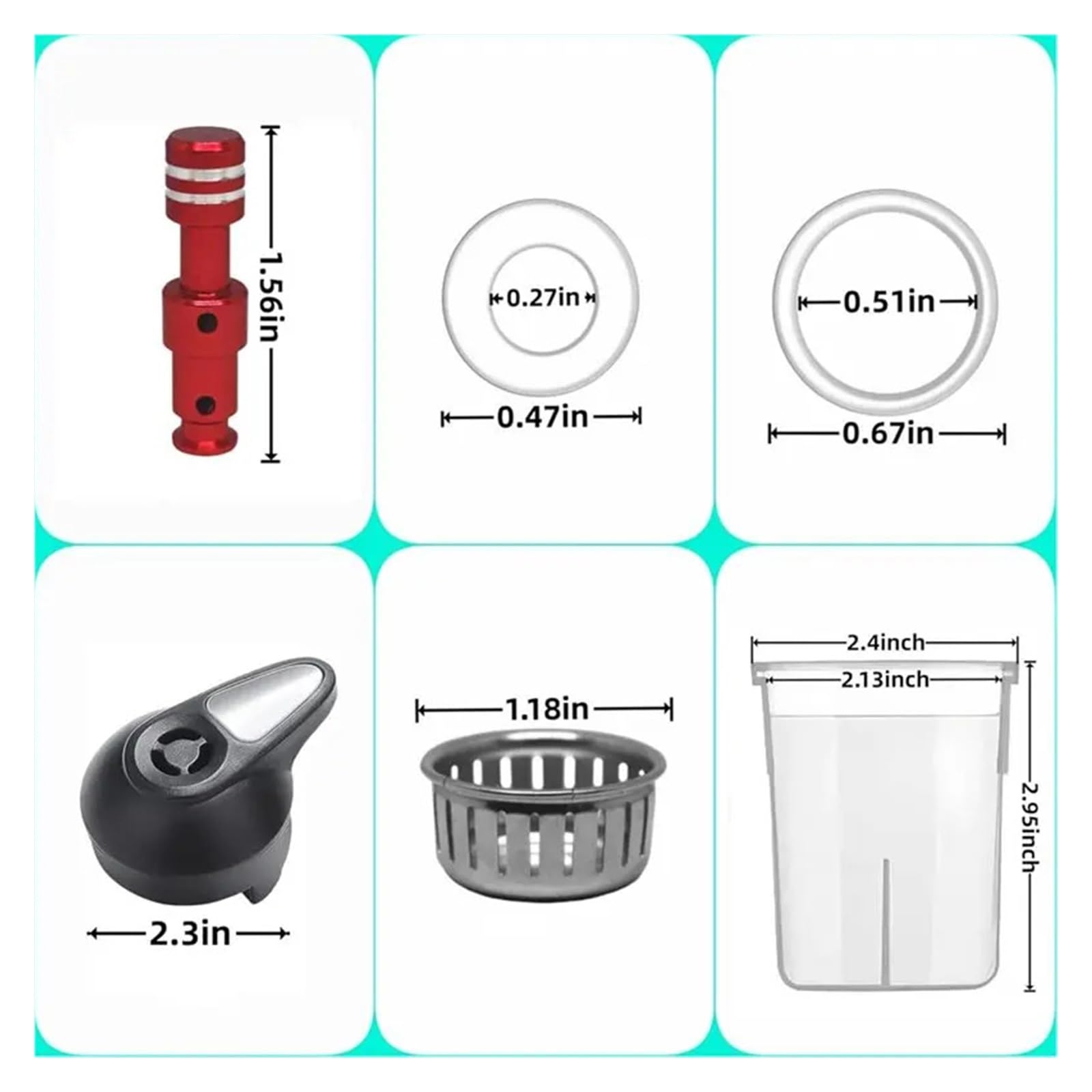 Topfdichtungsring Dampfablassgriff, Dichtungsring, Schwimmerventil, Antiblockierschild-Ersatzteile for Pot LUX80 8QT