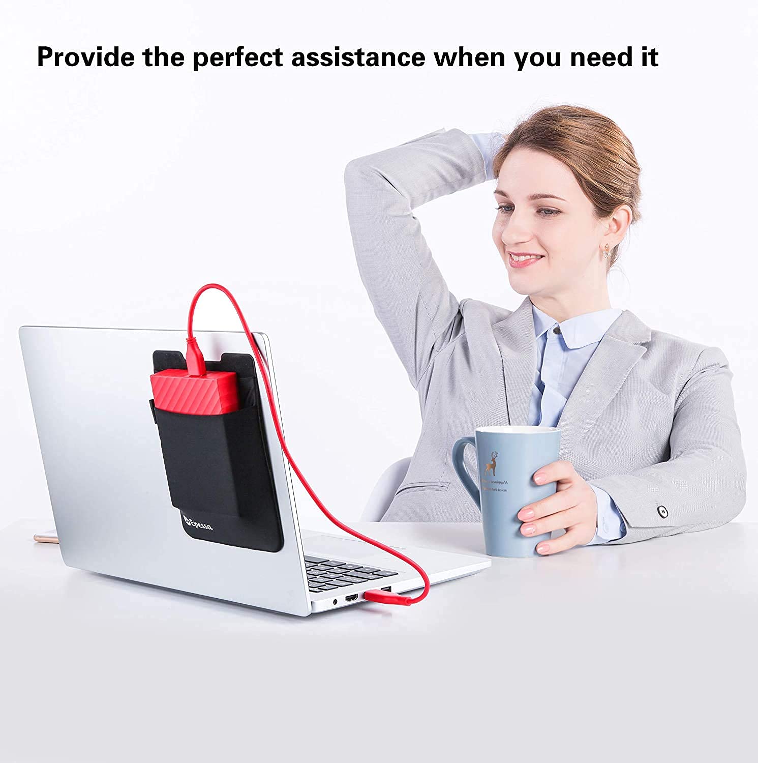 Support De Souris Universel Réutilisable Pour Ordinateur Portable, Pochette De Poche élastique Pour Souris, Câbles, écouteurs Sans Fil