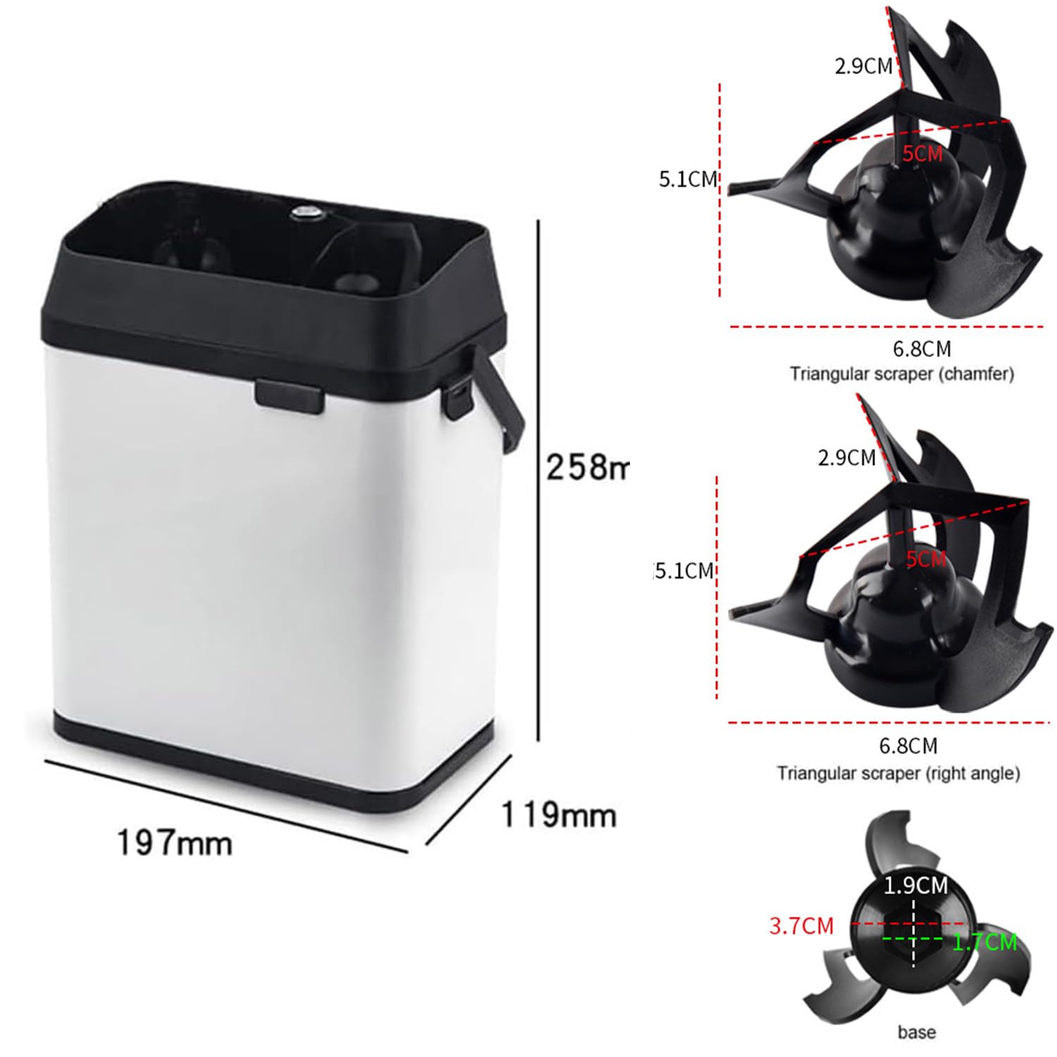 Máquina de Limpieza de portafiltros de 58 mm, Limpiador automático de portafiltros de café para Uso Comercial, 150 W/300 RPM, limpie su Cesta de café de Manera eficiente, rápida y Sencilla
