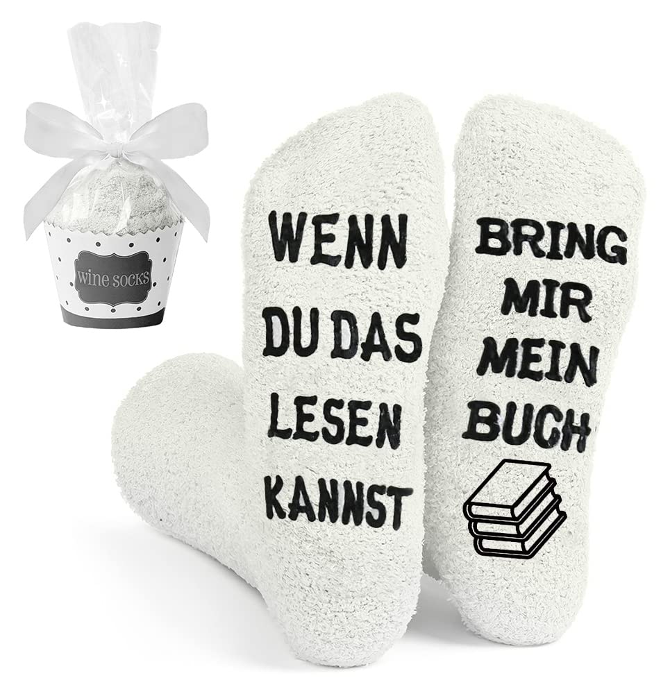 Personalisiert Socken \"Psst Ich Lese\" - Lustige Leseratten Socken Damen