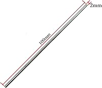 Vista 3 de EUDAX 50 unidades de rollo de plástico de 0.079 pulgadas de diámetro y 25 ejes de varilla redonda de eje STEM para bricolaje, juguete a control