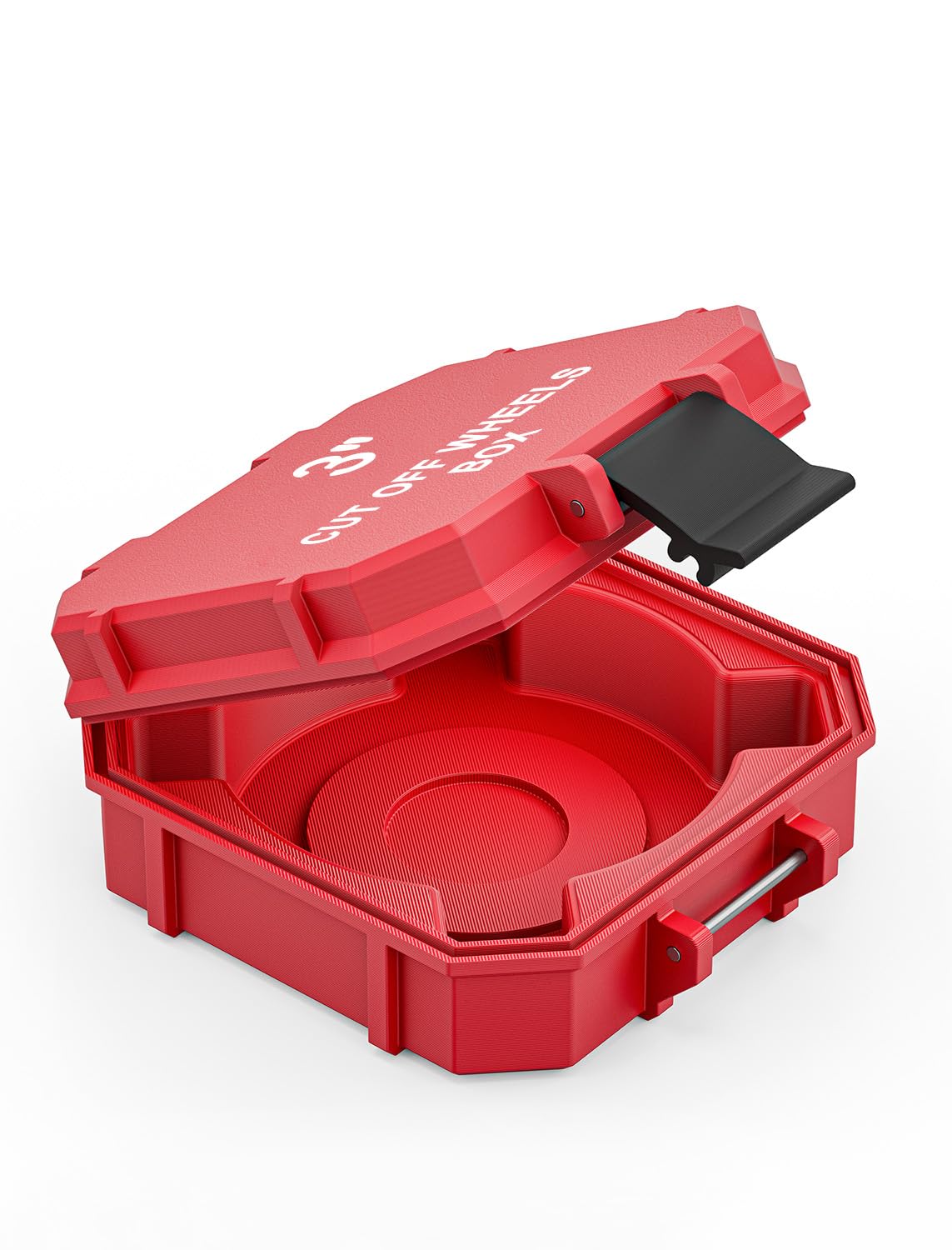 Étui de rangement pour roue de coupure meuleuse 7,6 cm rouge