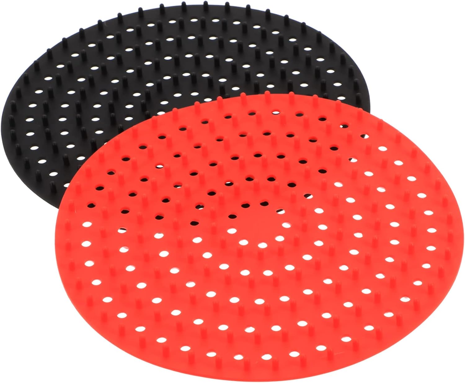 2Pcs Silicone Air Fryer Baking Mats Nonstick Reusable Tray for Air Fryer Grade Silicone Liner with Exhaust Design for Chicken Burgers Fish and More 2Pcs Silicone Air Fryer Baking Mats Nonstick Reusable Tray for Air Fryer Grade Silicone Liner with Exhaust Design for Chicken Burgers Fish and More