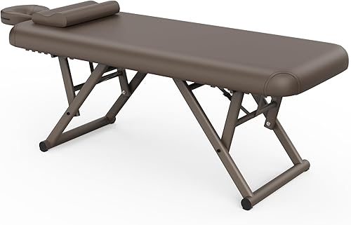 Miniatura 10 de pouseayar Mesa de masaje ajustable con almohada facial y reposacabezas, resistente y sólida, silenciosa y fácil de ajustar para mesa de tratamiento,