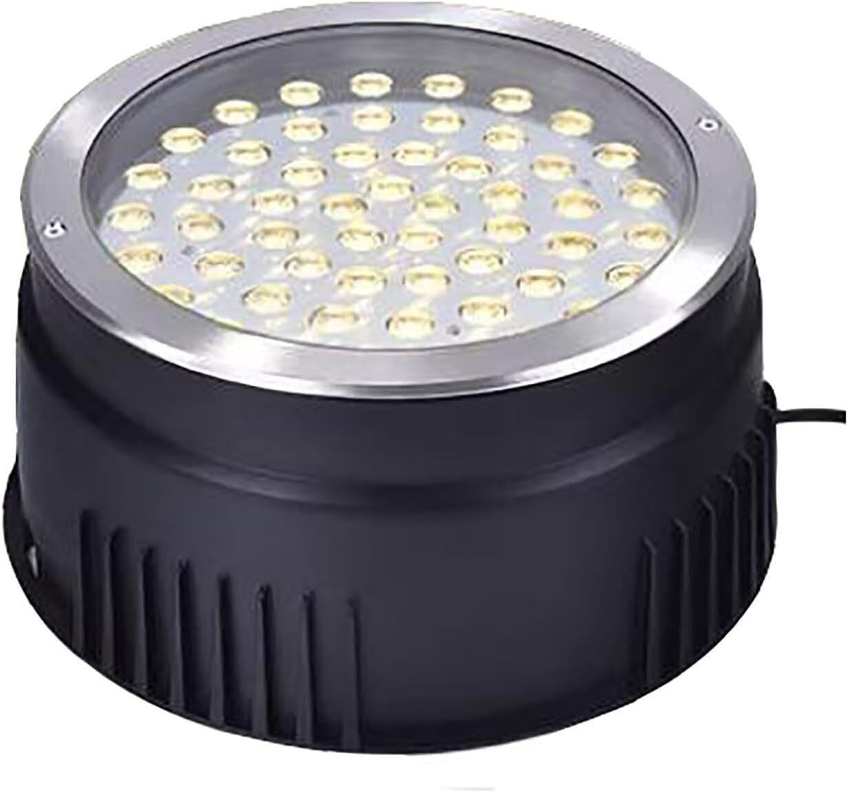 Zewnętrzne oświetlenie krajobrazowe - podziemne oświetlenie LED, wpuszczane okrągłe światło AC 220 V, wodoodporna lampa podłogowa IP65, oświetlenie podłogowe na podwórku, dekoracyjne oświetlenie LED