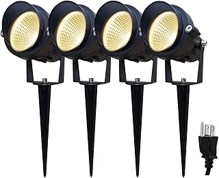 TOVEENEN LED Outdoor Landscape Spotlight 120V 12W Waterproof Spot Lights for Yard House Garden