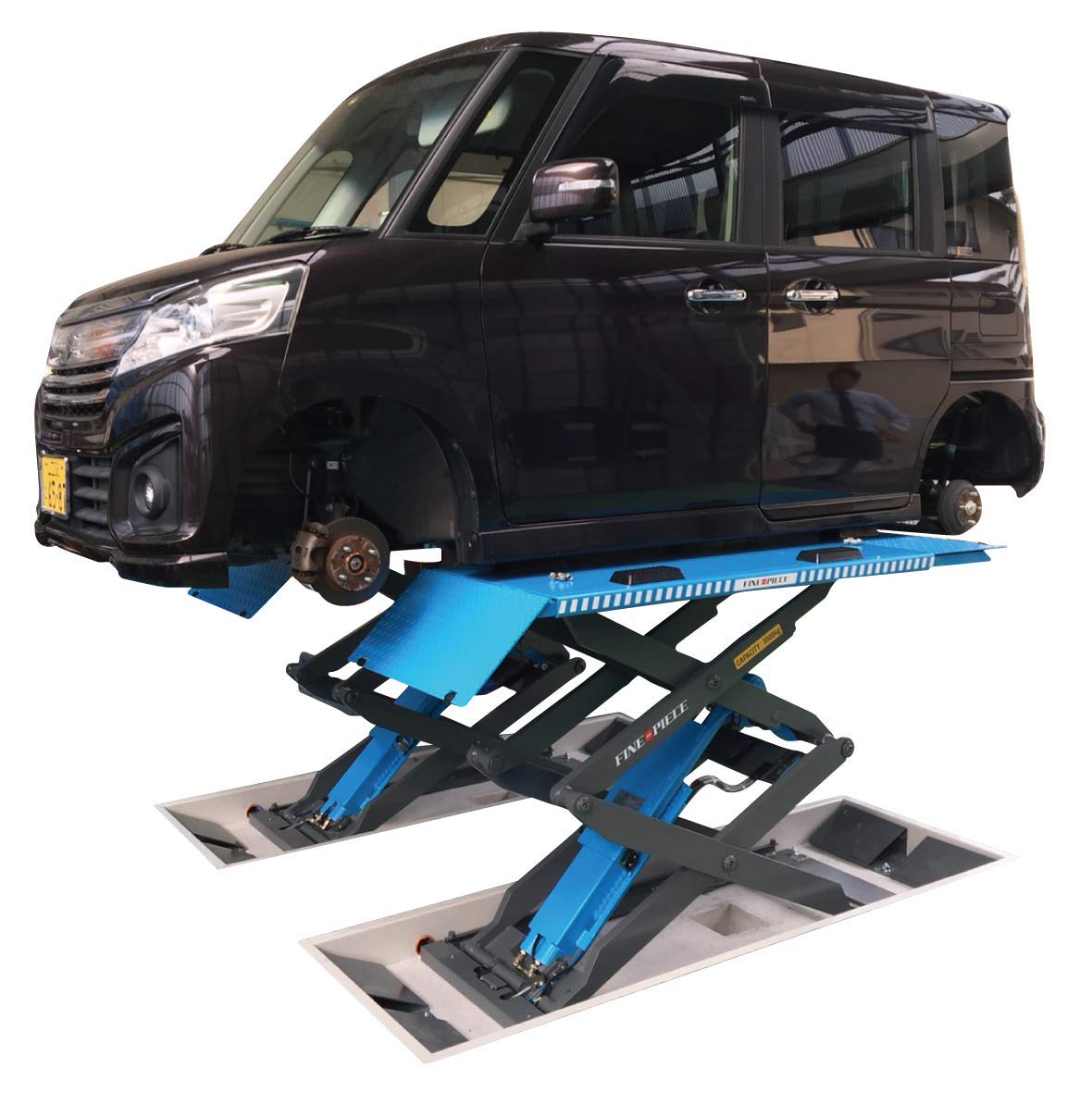 Amazon | ファインピース(Fine Piece) 120mm薄型シザースリフト [3.5t 