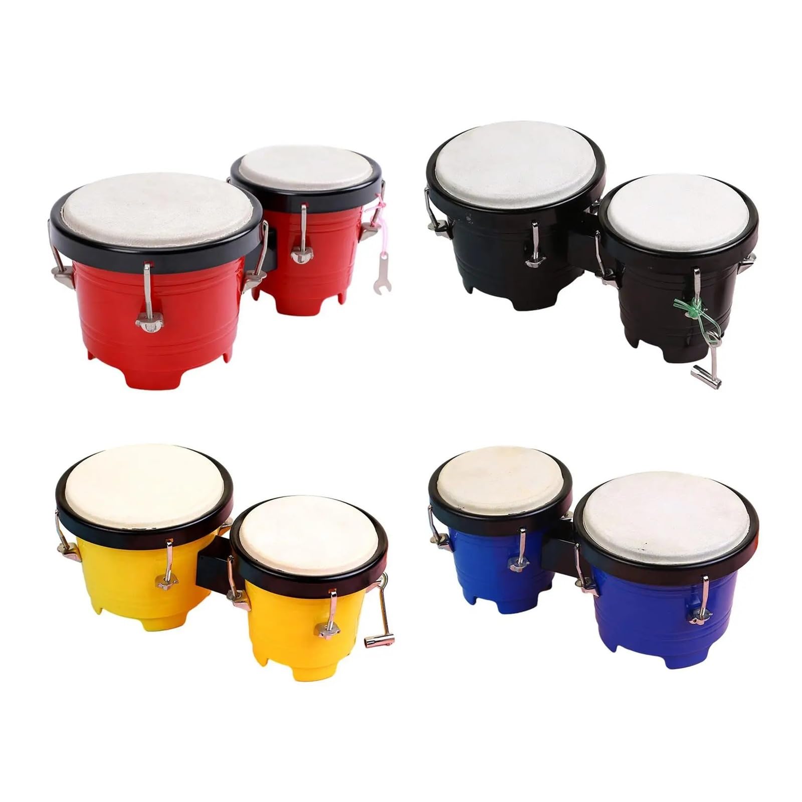 Bongos 4" 5" Percussion Bongos Drum Set Tuning for Erwachsene Profis
