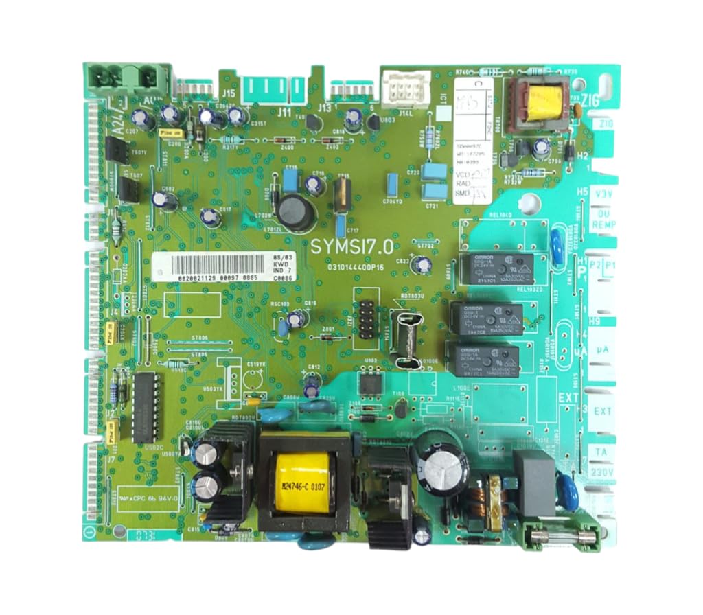 Placa Electrónica Original Caldera 0310144400P16 V2-3 Relés Disposición Inferior con Condensadores en Transformador - Pieza Repuesto Reacondicionada - Garantía 1 Año