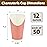 CAMKYDE 50 Pcs French Fries Holder, 12oz Disposable Paper French Fry Cups Charcuterie Cups for all Occasions (12oz, Pink)