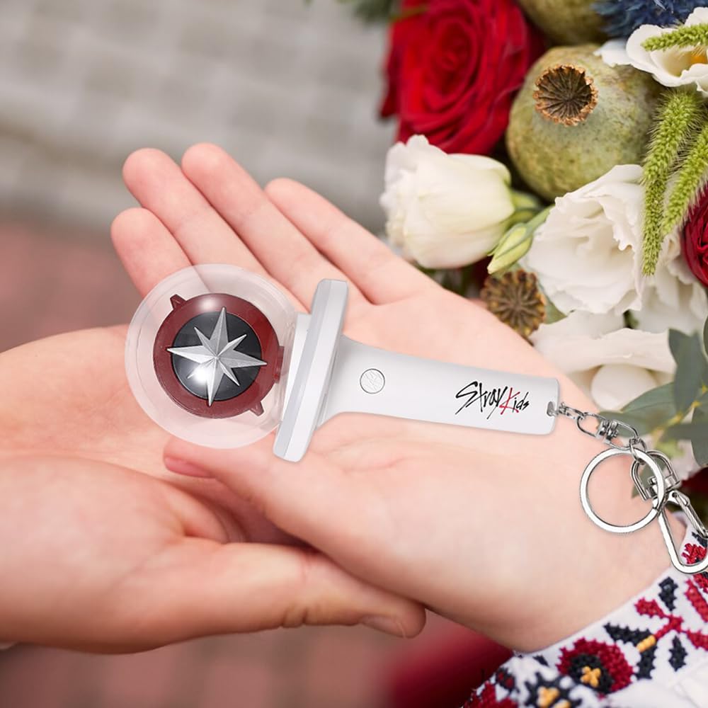 Stray Kids Mini Lightstick, Straykids Brelok, SKZ Mini Light Stick z regulowaną prędkością i kolorem, Kpop Merch Prezenty na STAY
