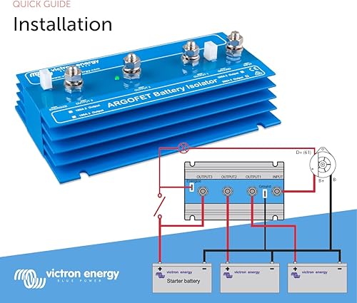 Miniatura 5 de Victron Energy Argofet Aisladores de Batería 200-3AC (3 Baterías 200 Amperio)