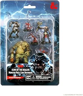 Comprar WizKids Dungeons and Dragons Icons of The Realms - Monster Pack, Cave Defenders, DND Miniatures