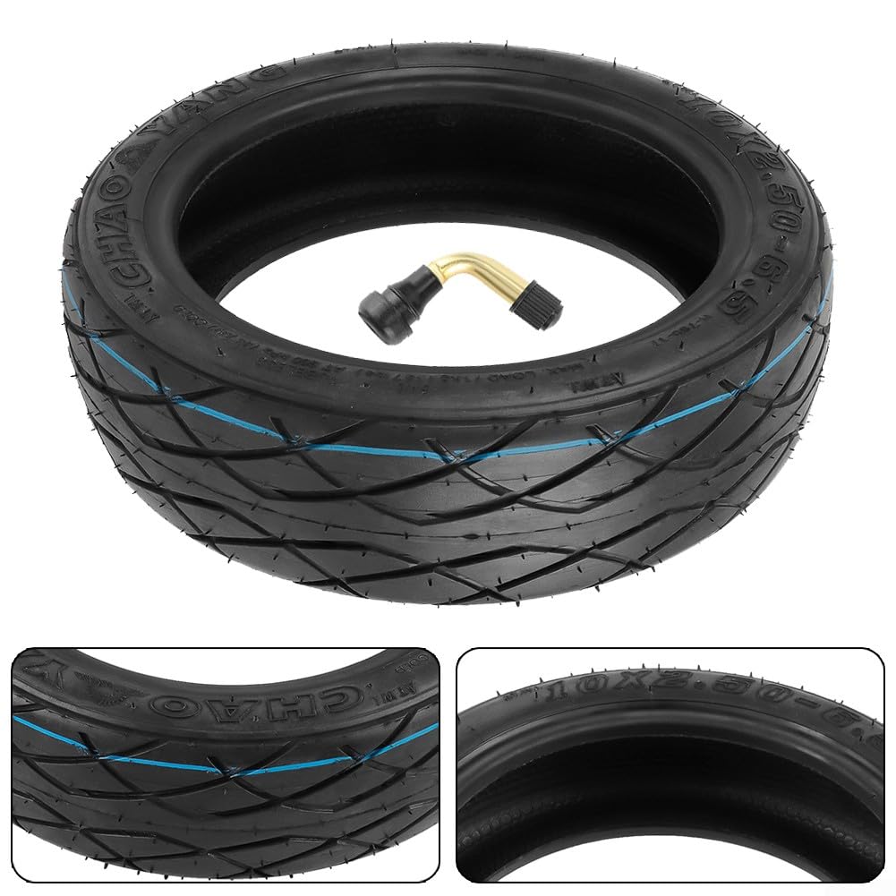 ZYWUOY Pneumatico per scooter elettrico, 25,4 cm, in gomma nera, 10 x 2,50 – 6,5 – 6,5, adatto per 60/70 – 6,5 per Max G30