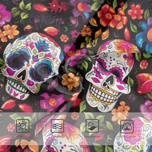 ODAWA Sugar Skulls Floral Toddler Briefs Cotton, Underwear 2T Boys3