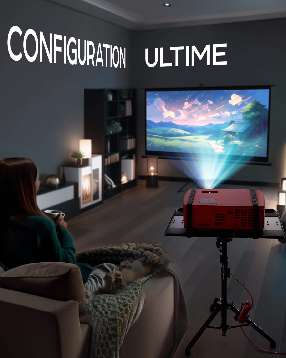 Pied de projecteur, hauteur 68,6 - 157,5 cm, pied de projecteur au sol, pied pour caméra et lumière - bien conçu, facile à régler, support DJ et support pour musique ou film