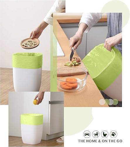 Miniatura 2 de FORID - Bolsas de basura compostables de 13 galones de alto, bolsas de basura de cocina, 80 unidades sin perfume, bolsas de basura medianas de 55