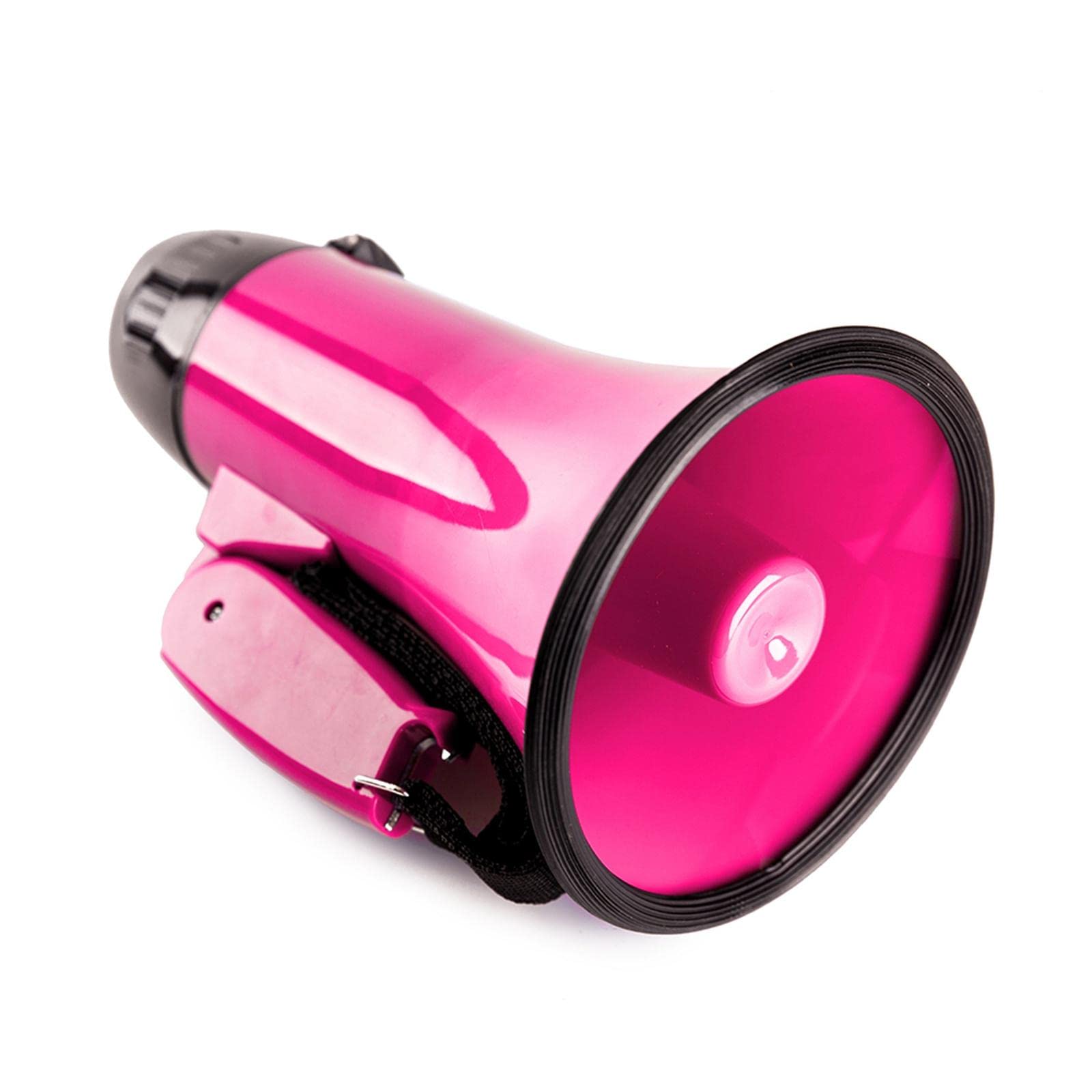 Megáfono portátil 25W con Control de Volumen, Rosa roja para fútbol deportes al aire libre