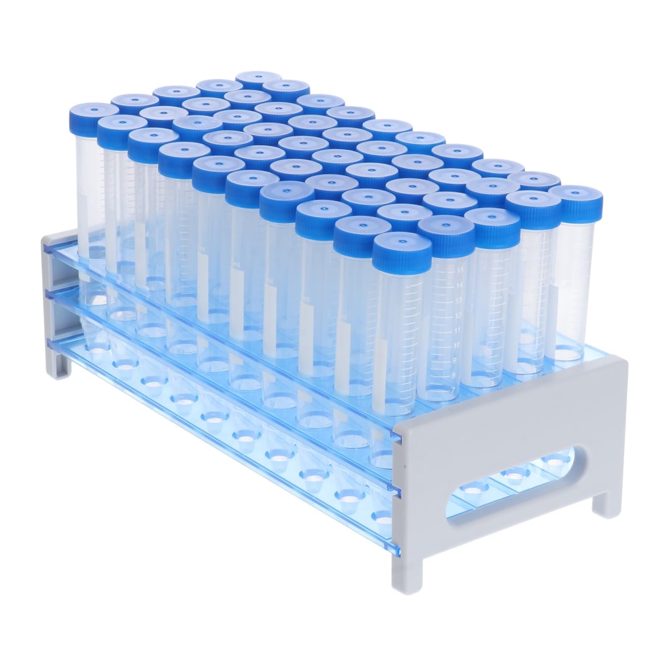 Mobestech 81pezzi Provette in Plastica Con Coperchio Per Esperimenti Scientifici Inclusi Con Portaprovette Adatte Per Laboratorio Scuola e Uso Quotidiano