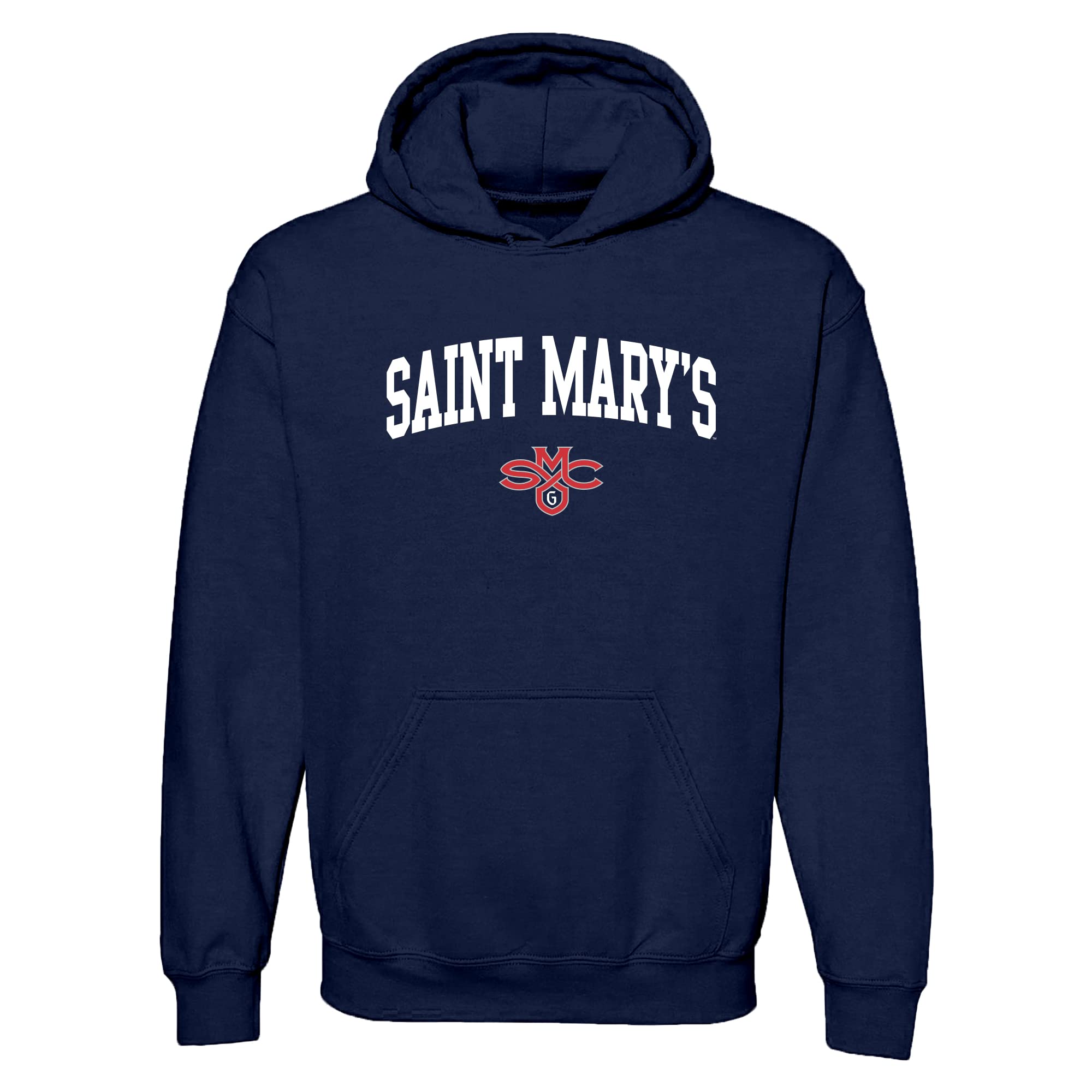 UGP Campus Apparel NCAA Officially licensed College - University Team Color Arch Logo Hoodie, Saint Mary's College Gaels Navy, Medium โ image 1