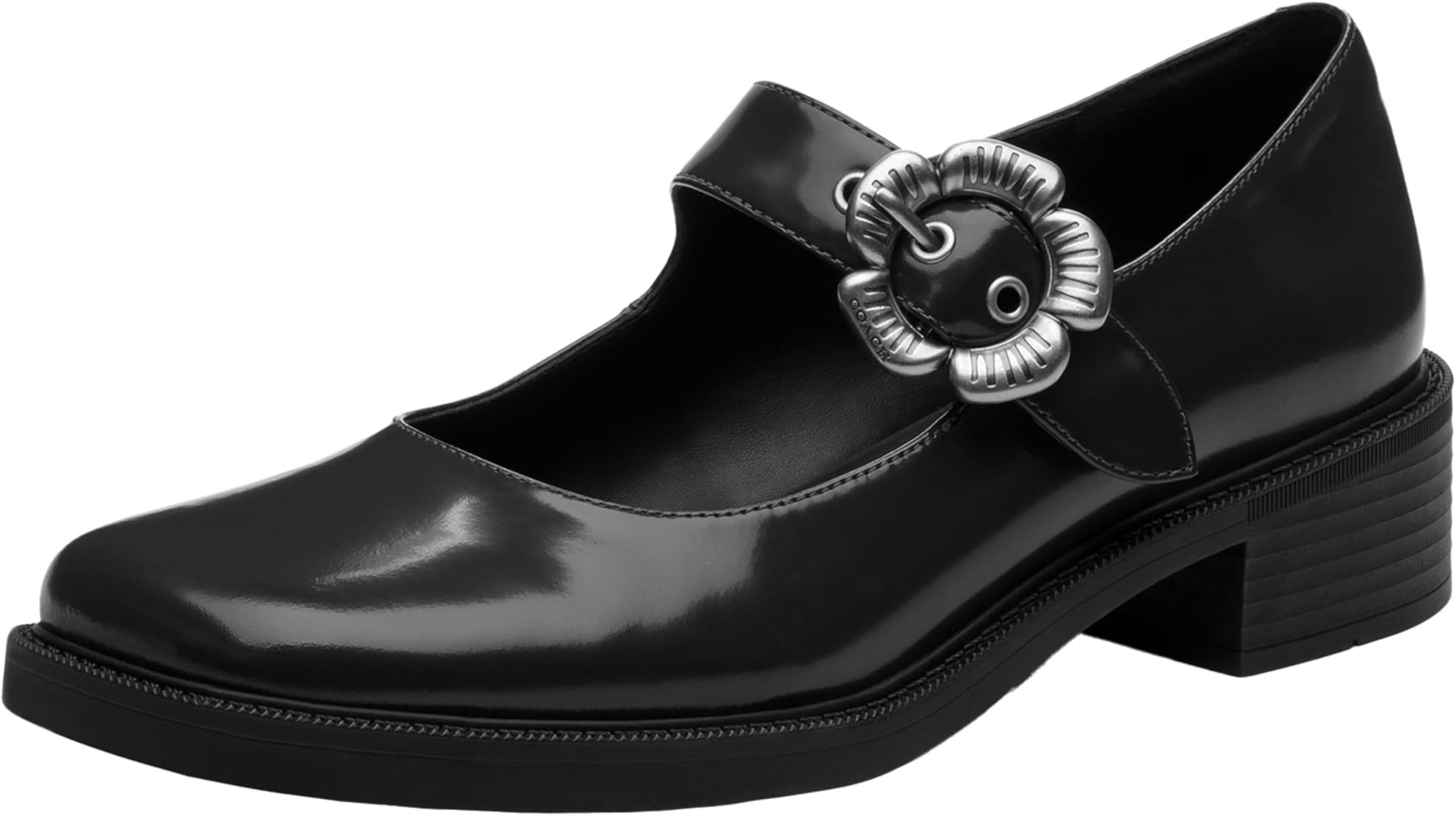 Women's Tea Rose Leather Mary Jane Flats