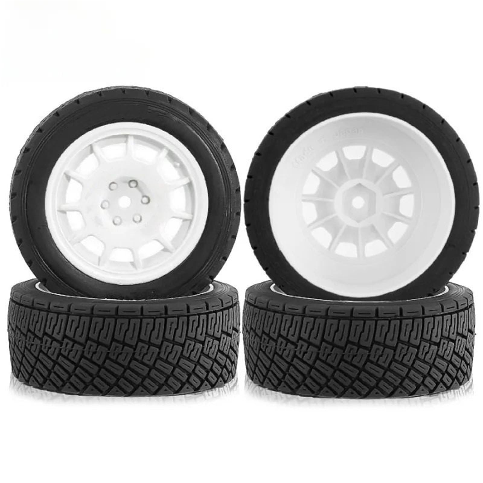 RC Repuestos para 1/10 Neumáticos Carreras 4 Unidades 78X30 Mm 12 Modelos RC Coches para Rally Piezas Mejora Modificación Reparación