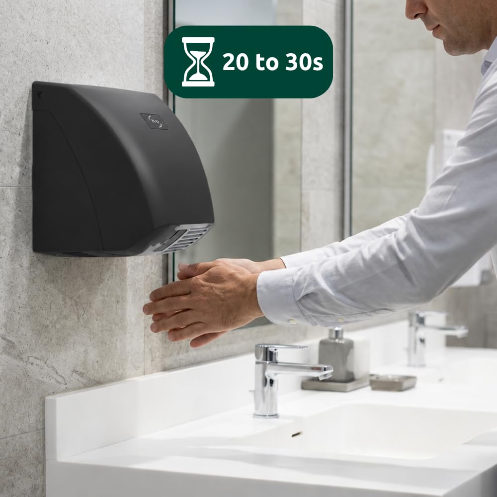 JVD - Sèche-Mains Zephyr Noir - Matériel Professionnel