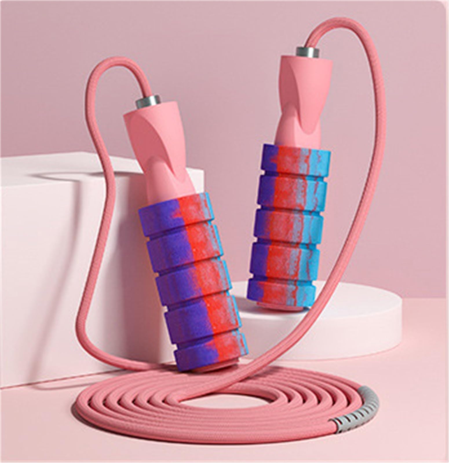 Springseil Erwachsene Fitness Springseil, Gewichtet, Verstellbar, For Cardio-Ausdauertraining, Fitness-Workout Ausdauertraining