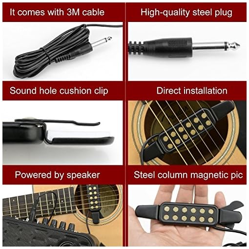 FOMIYES Broche Pour Microphone De Guitare Épingle À Chapeau