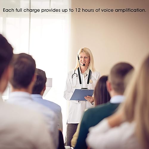 Miniatura 7 de ZOWEETEK Amplificador de voz para enseñanza, amplificador de voz con micrófono, amplificador de voz portátil para profesores, entrenadores,