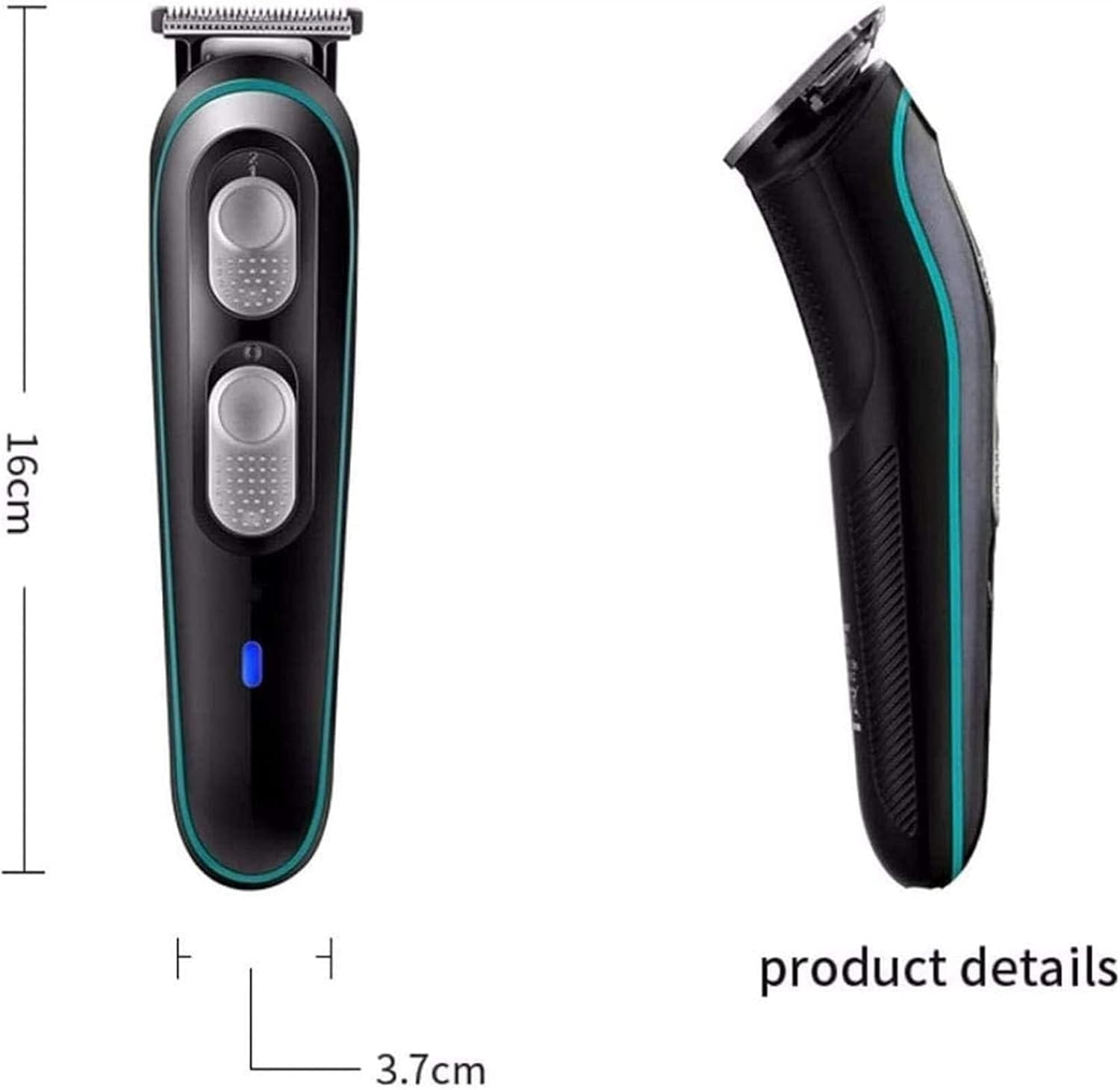 Cortapelos inalámbrico recargable para familias, kit de corte de pelo eléctrico de 7 piezas para principiantes, regalos del día de San Valentín para él