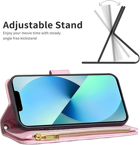 Miniatura 3 de Asuwish Funda de teléfono para iPhone 13 Pro de 6.1 pulgadas con protector de pantalla de vidrio templado y tarjetero de cuero con tapa para