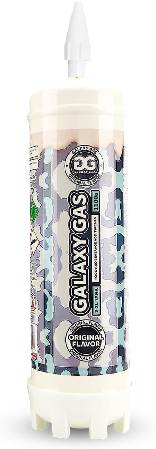 Original Flavor Whipped Cream Dispenser, Nitrous Oxide 2.2L 1100 Gram, Whipped Cream Tank, 1 Cylinder