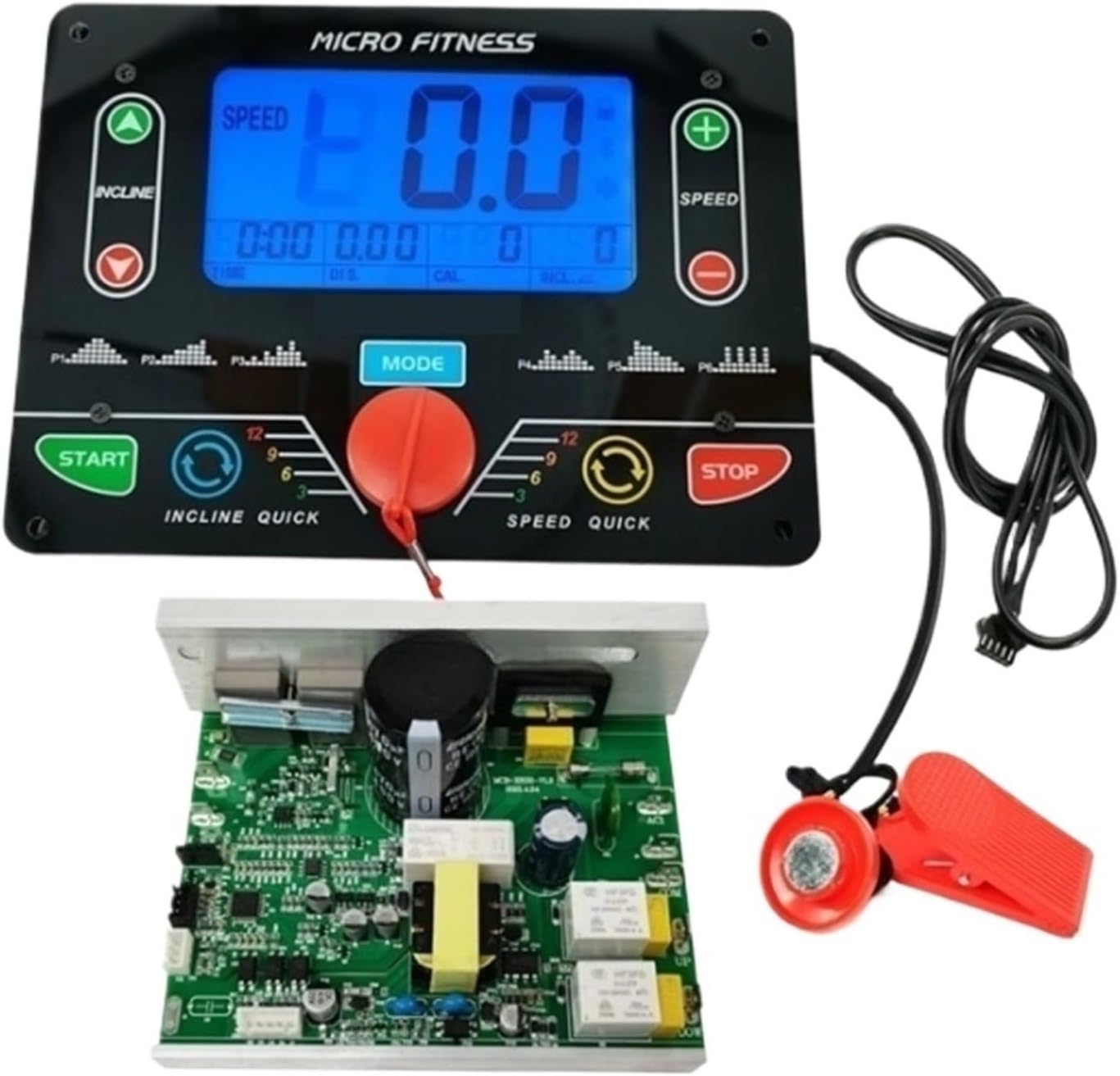bdfndjnm General Use Running Machine Controller Circuit Board Control Board + Universal Treadmill Instrument Display Panel 1-4HP DC Motor(for 1-4HP DC Motor)