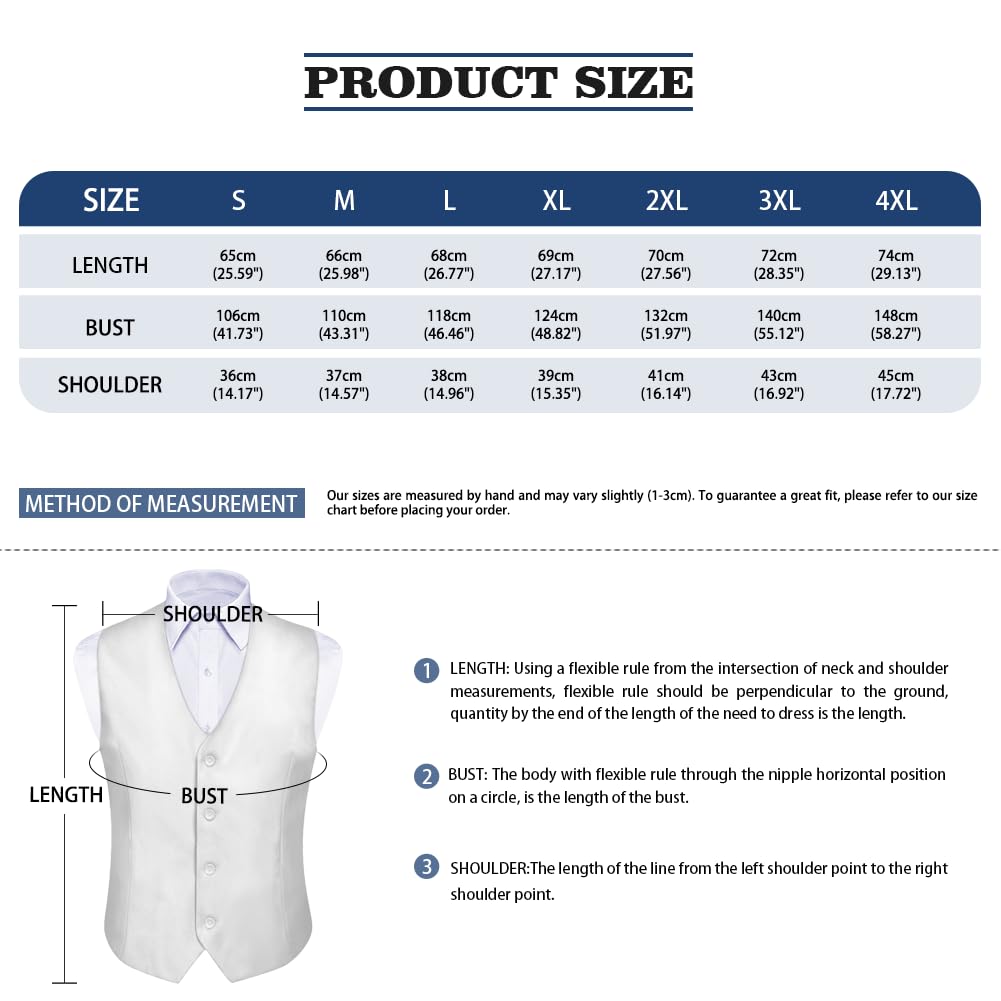 Gilet de costume décontracté léger pour homme - Col en V - Pour fête, mariage