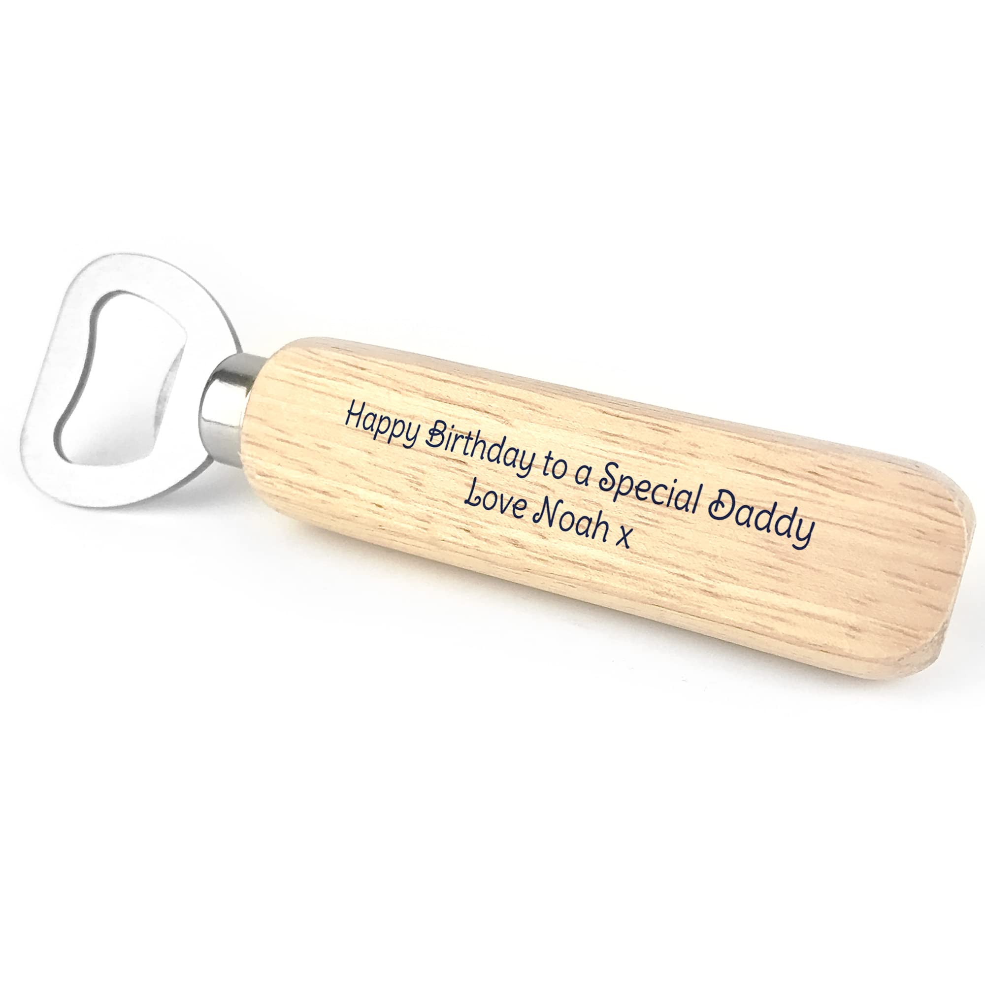 Birthday Gift for Daddy Personalised Wood Bottle Opener Daddy Gift from Daughter Son