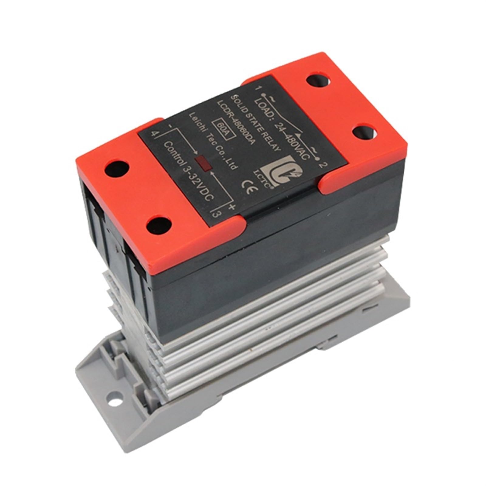 VDOQTLJT Din Rail Heat Sink Single Phase SSR Solid State Relay 10A 25A 40A 60A 80A 100A 120A DC Control AC(DC-AC,60A)