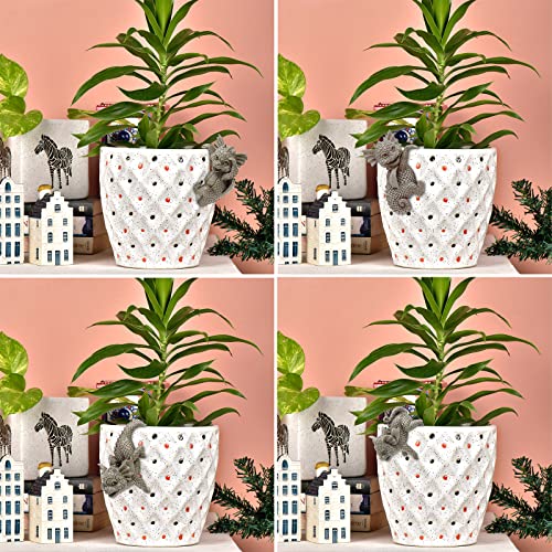 Songhut Planter Pot Hanger, Resin Hanging Dragon Statue Planter Hanger Dragon Sculpture Pot Huggers Dragon Figurines Garden Statues Animal Garden Figures Decoration For Garden Yard(4 Pcs) #TOP6