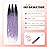 Sangtok 24 Ombre Light Purple Dreadlock Extensions 30 pcs Single Ended Thin 0.6cm Dreads Extensions, Synthetic Braid in Dreadlock Extensions Reggae Hippie Crochet Dreads for Women