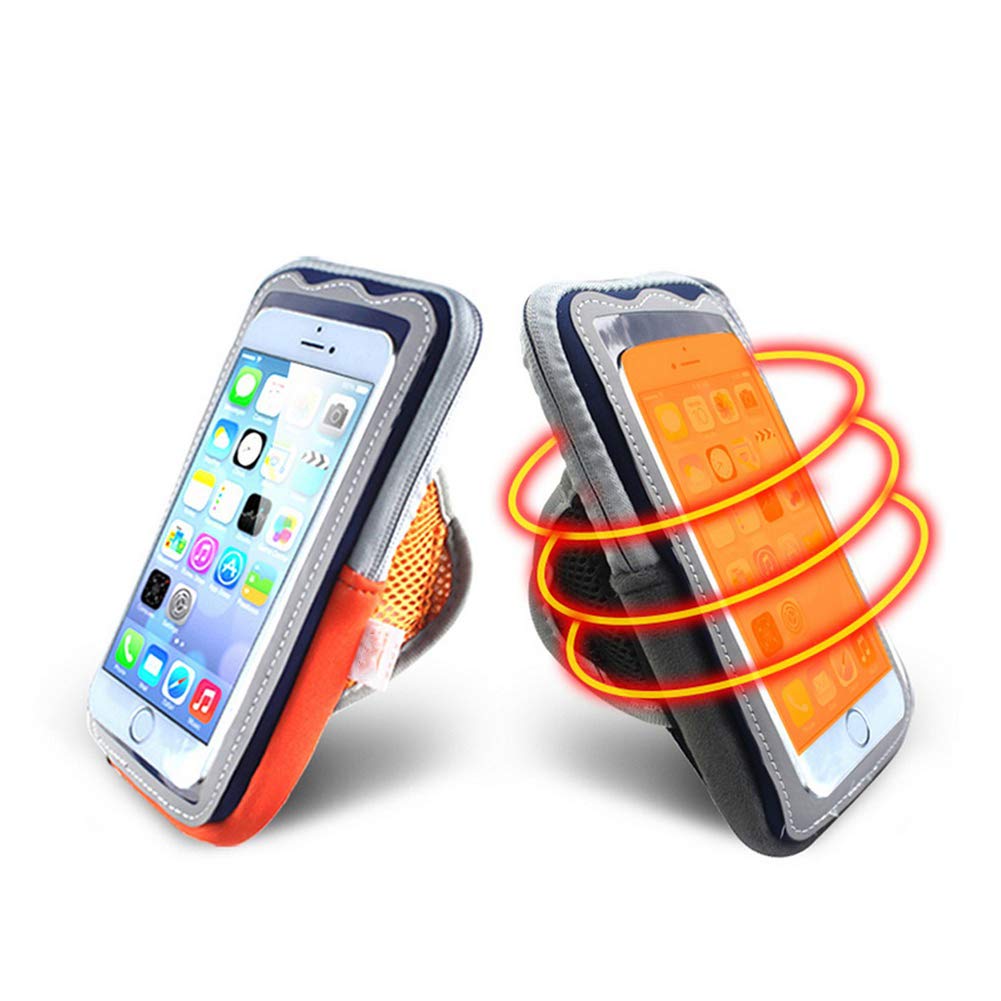 Funda eléctrica para móvil calefactable con USB y cordón antiapagado en invierno color negro