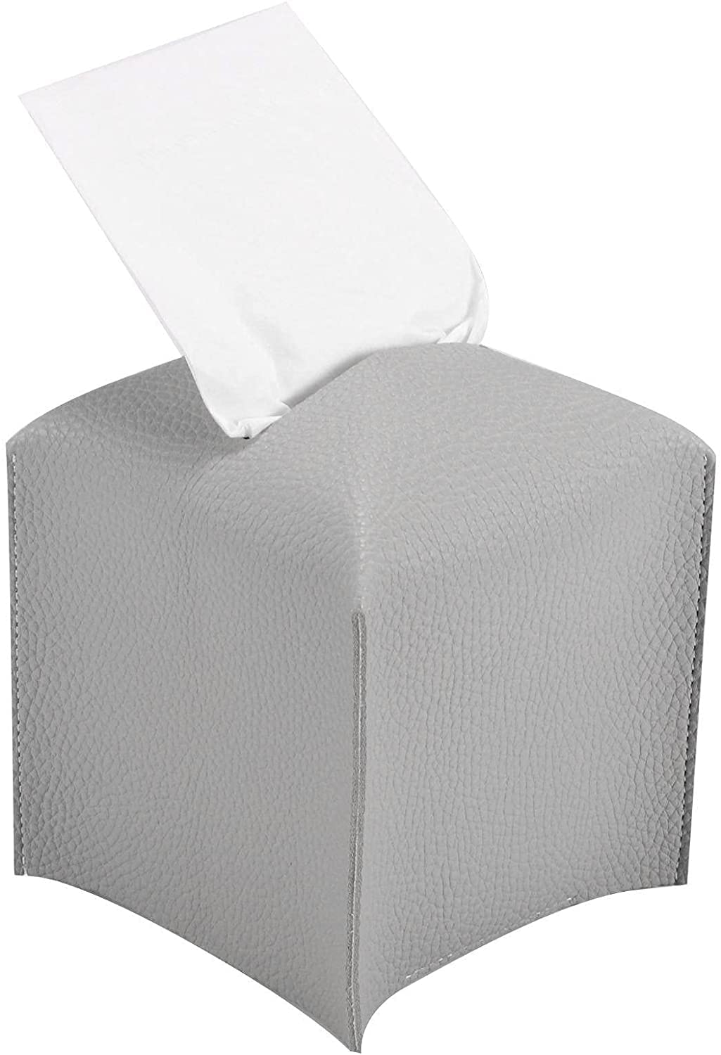 Pudełko na Chusteczki Nawilżane, Plac uchwytu okładkowego skrzynki tkankowej P U. Skórzany Dozownik Tissue Box Roll Papier Wyciągowy Container do sypialni Sypialni i Salonu(Black)